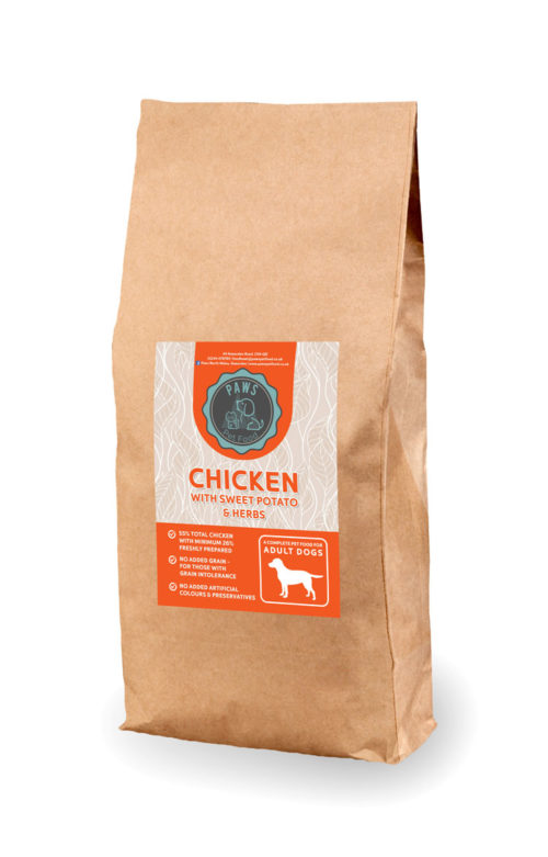 Grain Free Chicken with Sweet Potato and Herbs for Adult Dogs