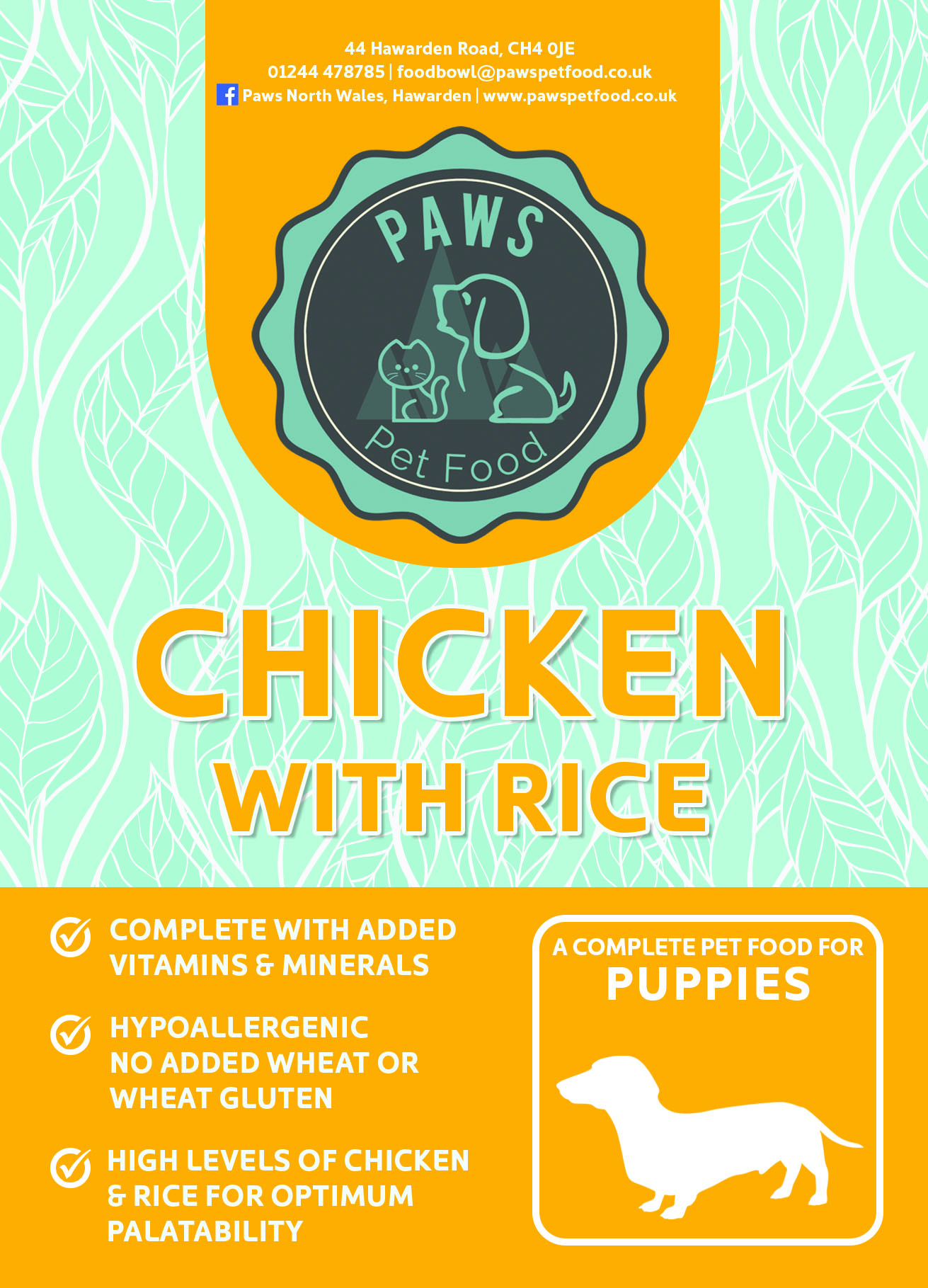 Super Premium Chicken and Rice for puppies