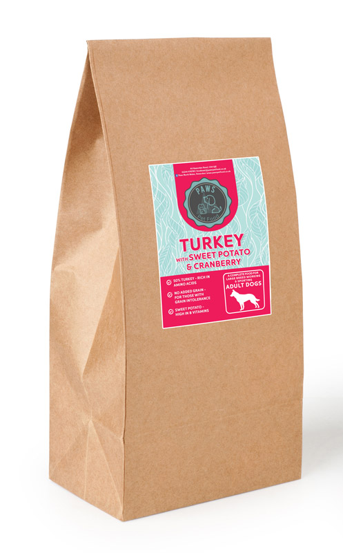 Working Dog Grain Free Turkey with Sweet Potato and Cranberry for Adult Dogs