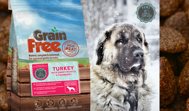 grain free dog food large breed dogs turkey sweet potato cranberry