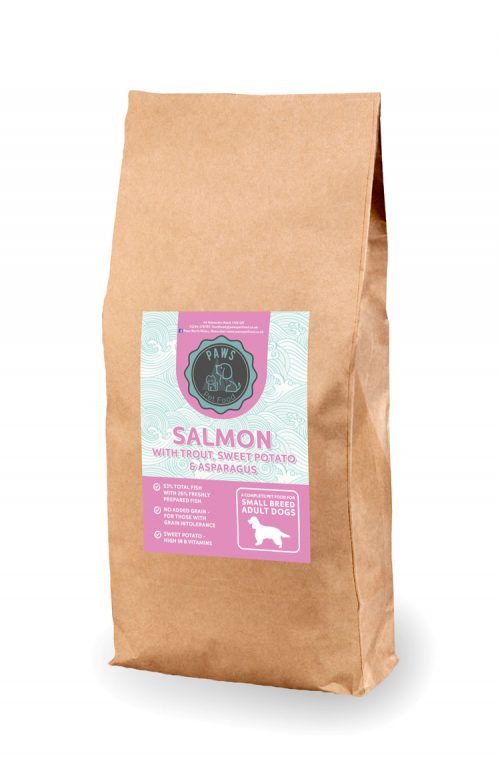 Grain Free Salmon with Trout, Sweet Potato and Asparagus for Small Breed Adult Dogs