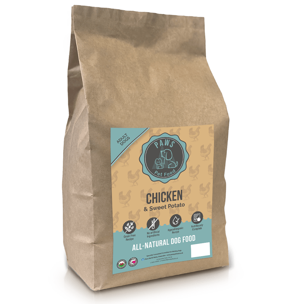 Grain Free Chicken & Sweet Potato Small Breed Dog Food Kibble Biscuits 80g 2kg 12kg *Made in Wales* Working Dog