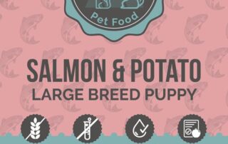 Wheat Free Gluten Free Large Breed Puppy Salmon & Potato Puppy Dog Food Kibble Biscuits 2kg 12kg *Made in Wales*