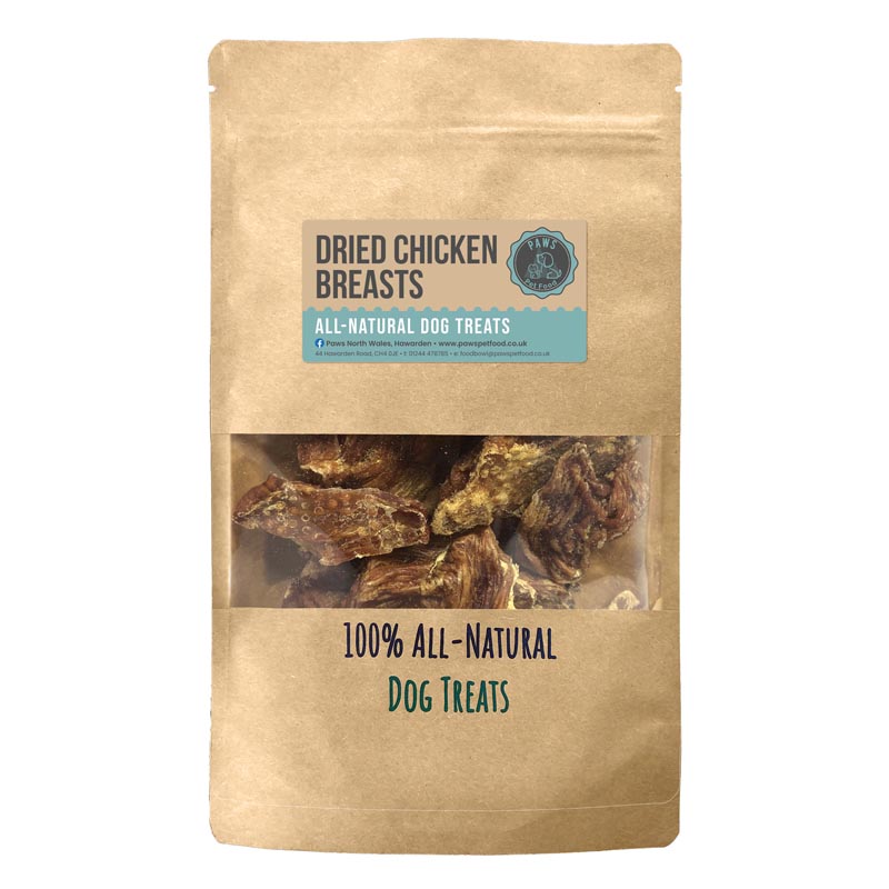 Dried Chicken Breasts 100% All Natural Dog Treats 200g 5kg *Made in Wales*