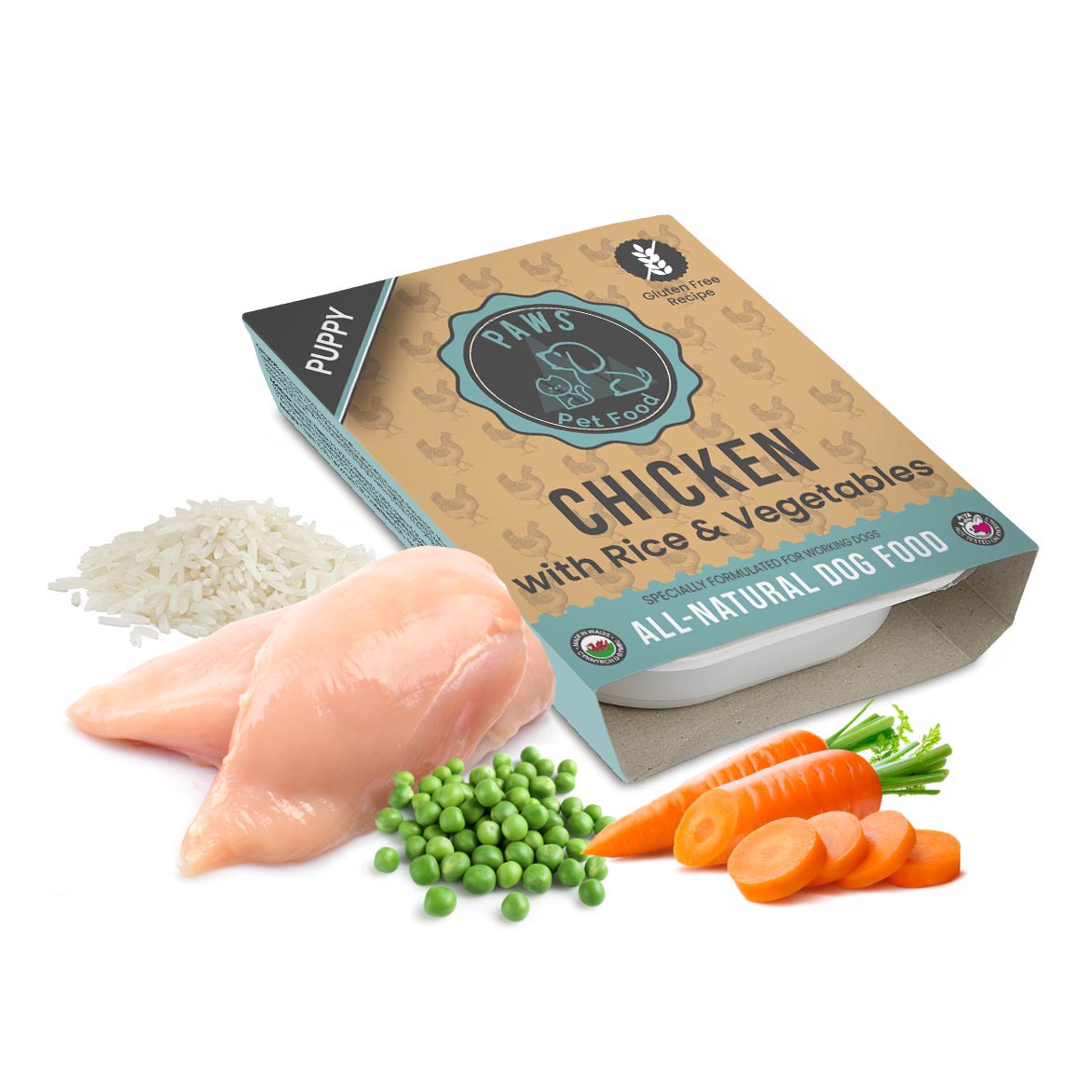 Chicken rice and vegetables for dogs best sale